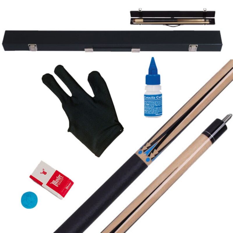 Billaresbalsalobre Pack Taco Billar Americano Atenas Taco + Funda + Repuestos