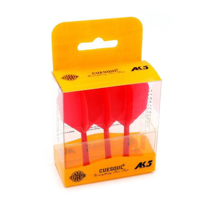 Billaresbalsalobre Plumas Cuesoul Flights AK5 Shape L Roja  CSAK-52YS-L - Imagen 2