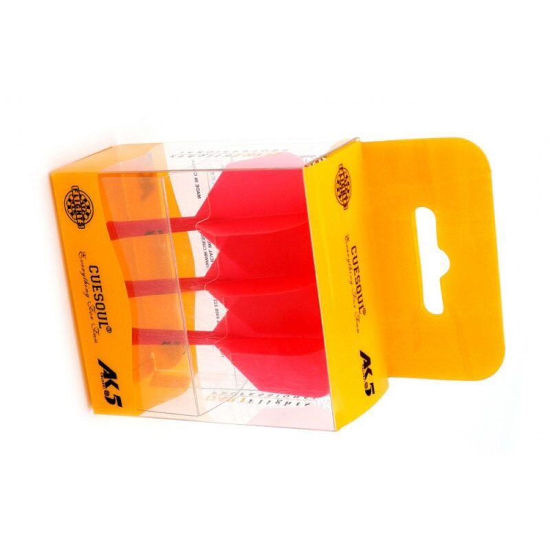 Billaresbalsalobre Plumas Cuesoul Flights AK5 Shape L Roja  CSAK-52YS-L - Imagen 3