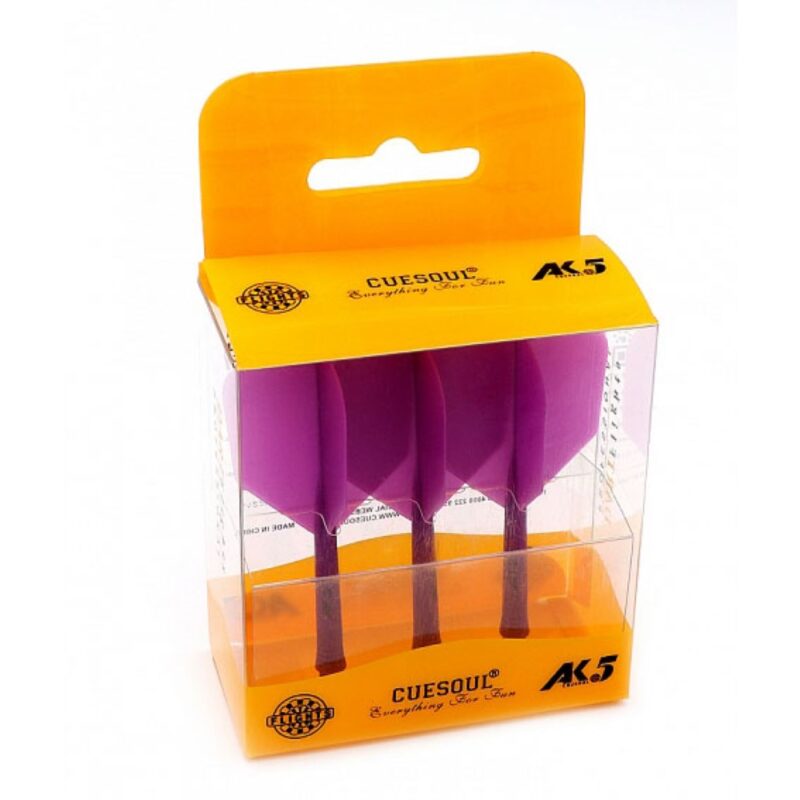 Billaresbalsalobre Plumas Cuesoul Flights AK5 Shape L Morada  AK-54YS-L - Imagen 2