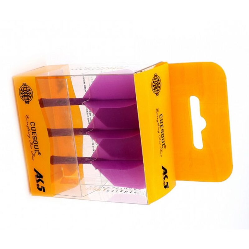 Billaresbalsalobre Plumas Cuesoul Flights AK5 Shape L Morada  AK-54YS-L - Imagen 3