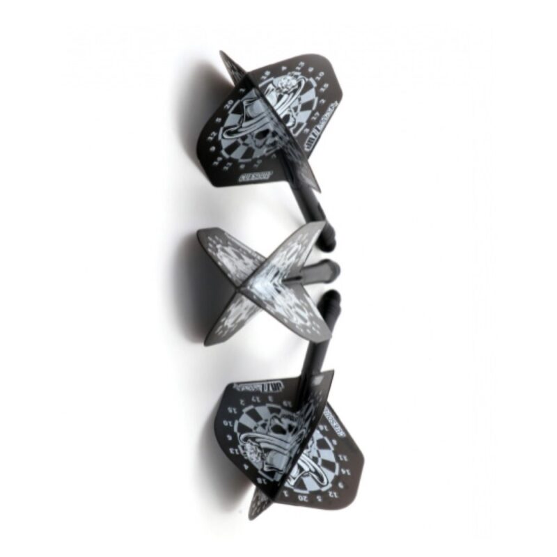 Billaresbalsalobre Plumas Cuesoul Flights AK5 Standard M Dartsboard Black White  CS-JMAK51XKLTB - Imagen 3