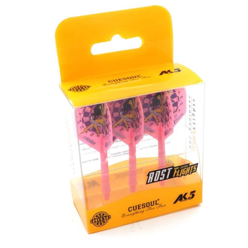 Billaresbalsalobre Plumas Cuesoul Flights AK5 Standard M Dartboard Fairi Pink  CS-JMAK56XBFN - Imagen 2