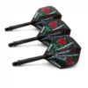 Billaresbalsalobre Plumas Cuesoul Flights AK5 Standard M Dartboard Skull Hand Black  CS-JMAK51XSMG