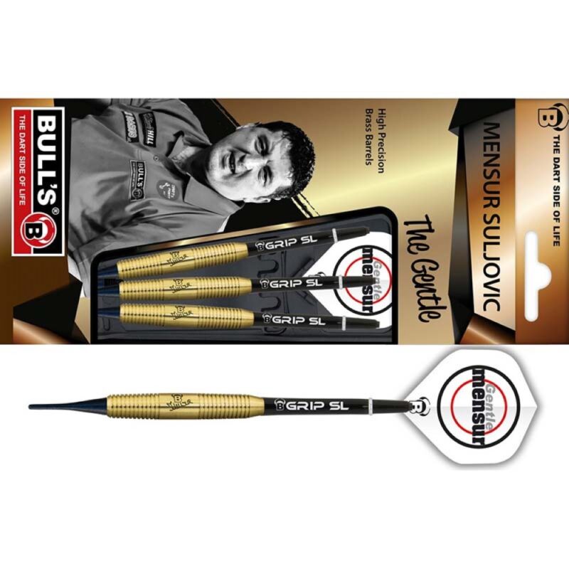 Billaresbalsalobre Dardos Bulls Darts DE Mensur Suljovic Brass 18g  16298 - Imagen 3