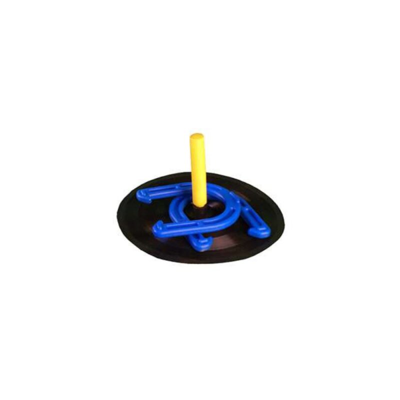 Billaresbalsalobre Juego Lanzamiento Herraduras Soporte + 4 Herraduras  0009649