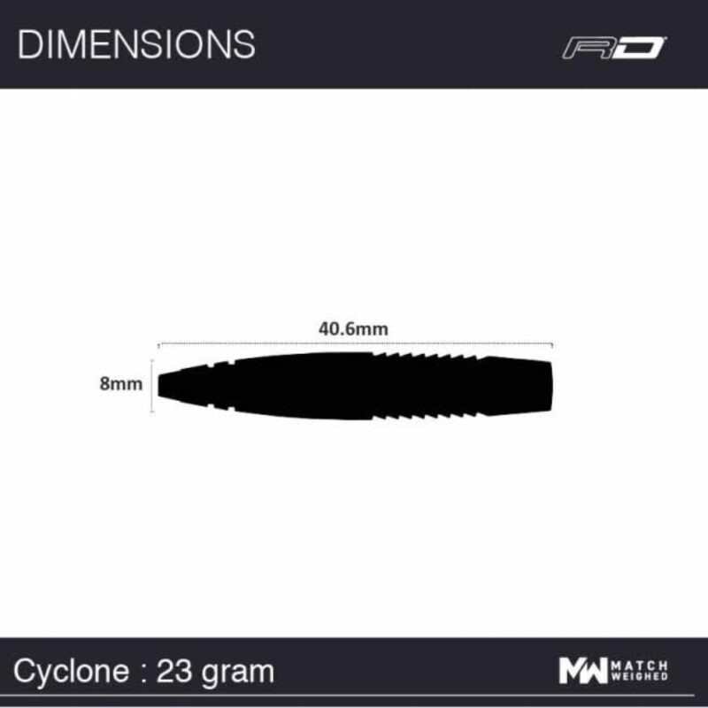 Billaresbalsalobre Dardos Red Dragon Cyclone 90% 23g RDD1988 - Imagen 6