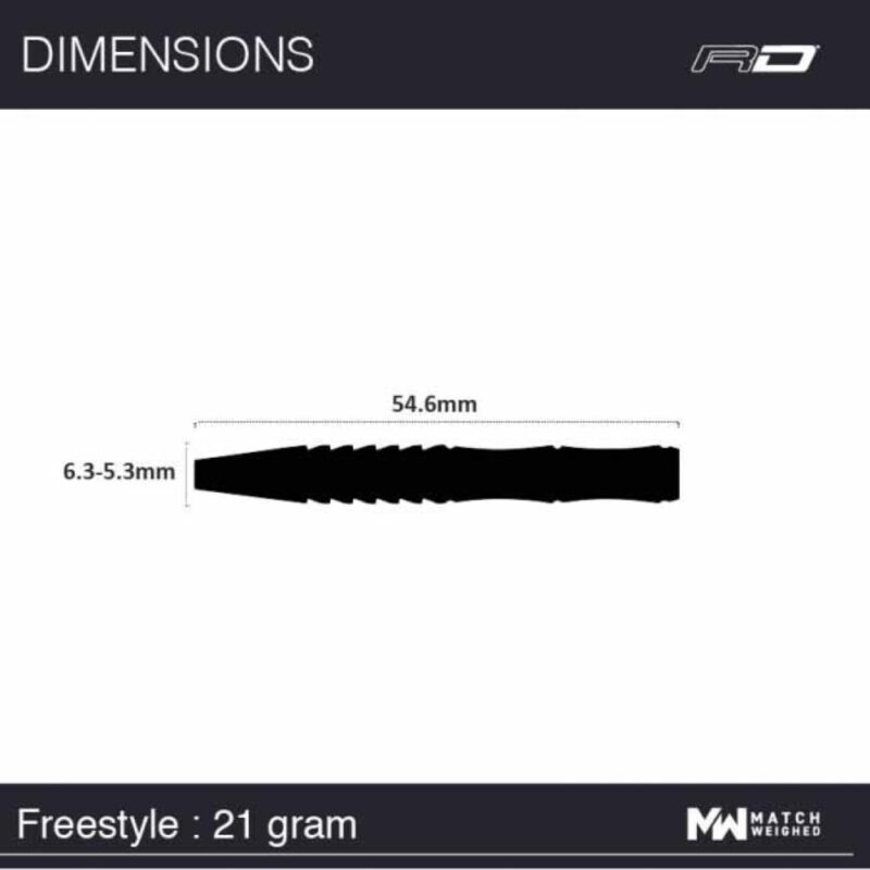 Billaresbalsalobre Dardos Red Dragon Freestyle V3 90% 21g RDD1816 - Imagen 7