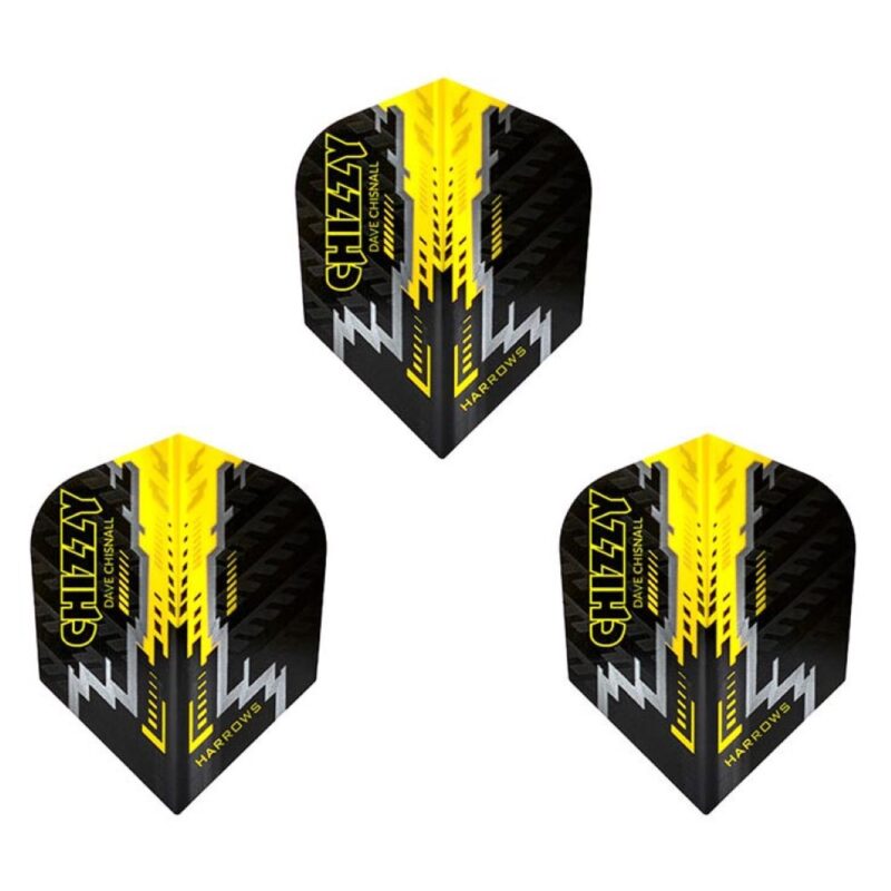 Billaresbalsalobre Plumas Harrows Darts Flights Prime Chizzy Black Yellow  7532 - Imagen 3