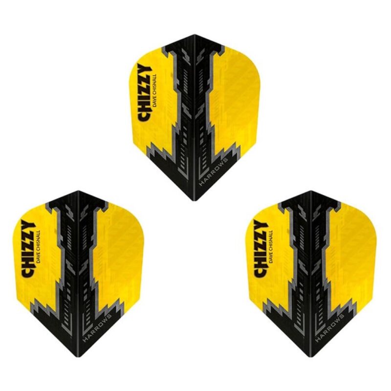 Billaresbalsalobre Plumas Harrows Darts Flights Prime Chizzy Yellow Black  7531 - Imagen 3