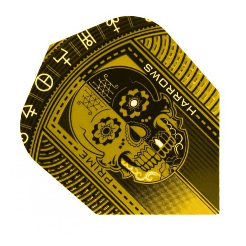 Billaresbalsalobre Plumas Harrows Darts Flights Prime Gold Skull  7526 - Imagen 3