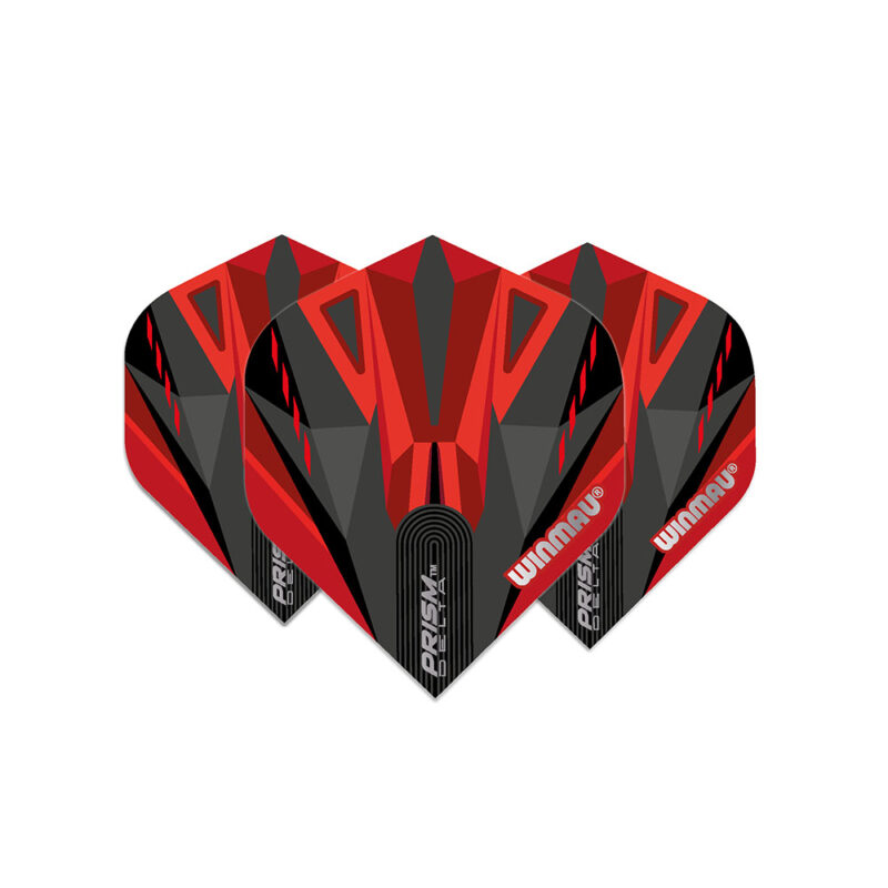 Billaresbalsalobre Plumas Winmau Darts Standard Prism Delta Black Red 6915.210 - Imagen 2
