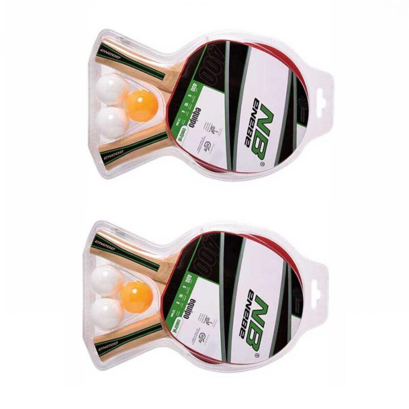 Billaresbalsalobre Pack Juego Completo NB Equipo 400 ( 4 palas  + 6 Pelotas) - Imagen 2