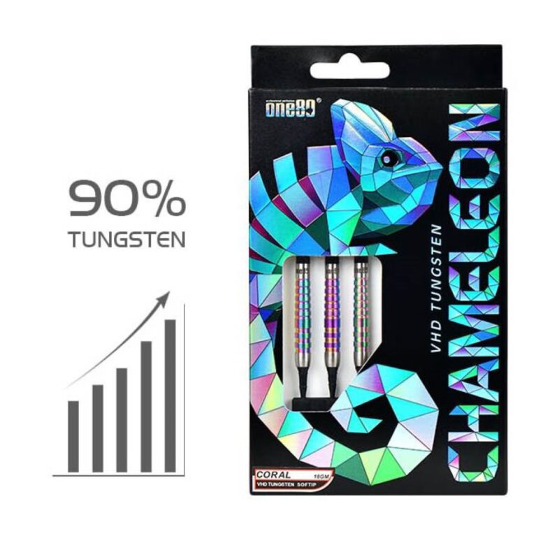 Billaresbalsalobre Dardos One80 Chameleon Saphire 18gr 90% 6677 - Imagen 3