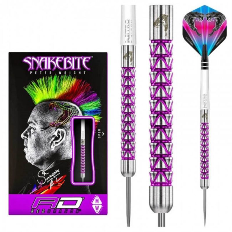 Billaresbalsalobre Dardos Red Dragon Peter Wright Snakebite Vyper S 90% 22g RDD2021 - Imagen 2