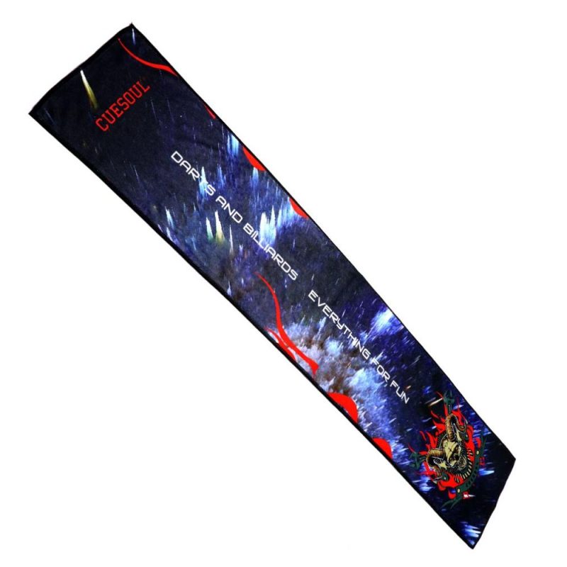 Billaresbalsalobre Cuesoul Long Dart Towel Microfibra Fire Skull CSDA-WW057 - Imagen 2