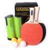 Billaresbalsalobre Pack Cuesoul 2 palas + 3 bolas + Red Retractil QT.M1101