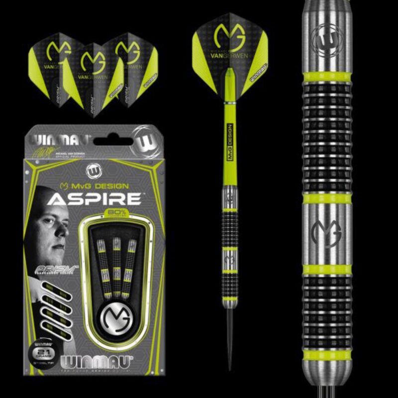 Billaresbalsalobre Dardos Winmau Michael Van Gerwen MvG Design Aspire 24g 80% 1444.24 - Imagen 5
