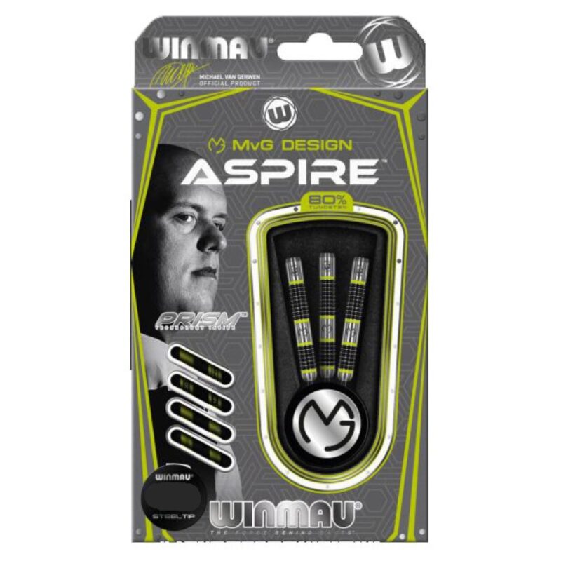 Billaresbalsalobre Dardos Winmau Michael Van Gerwen MvG Design Aspire 25g 80% 1444.25 - Imagen 4