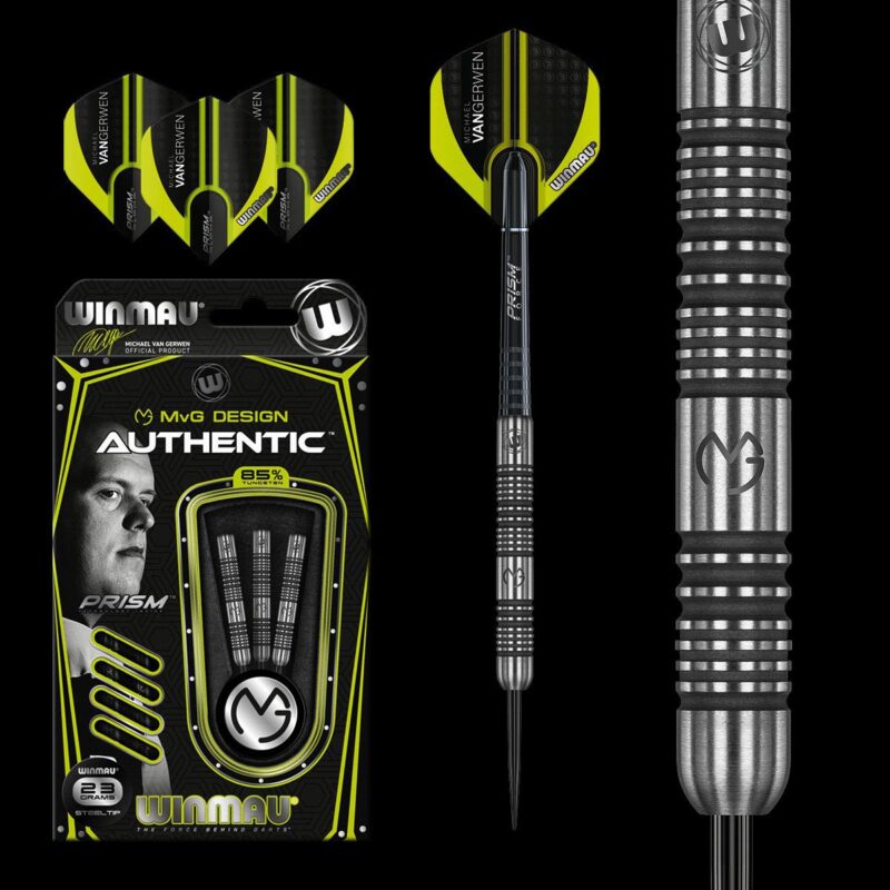 Billaresbalsalobre Dardos Winmau Michael Van Gerwen MvG Design Authentic 24g 85% 1443.24 - Imagen 5