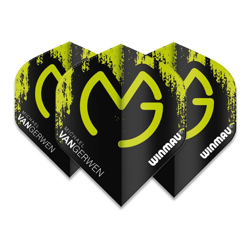Billaresbalsalobre Plumas Winmau Darts Michael Van Gerwen Mega Std Black Green  6900.234 - Imagen 2