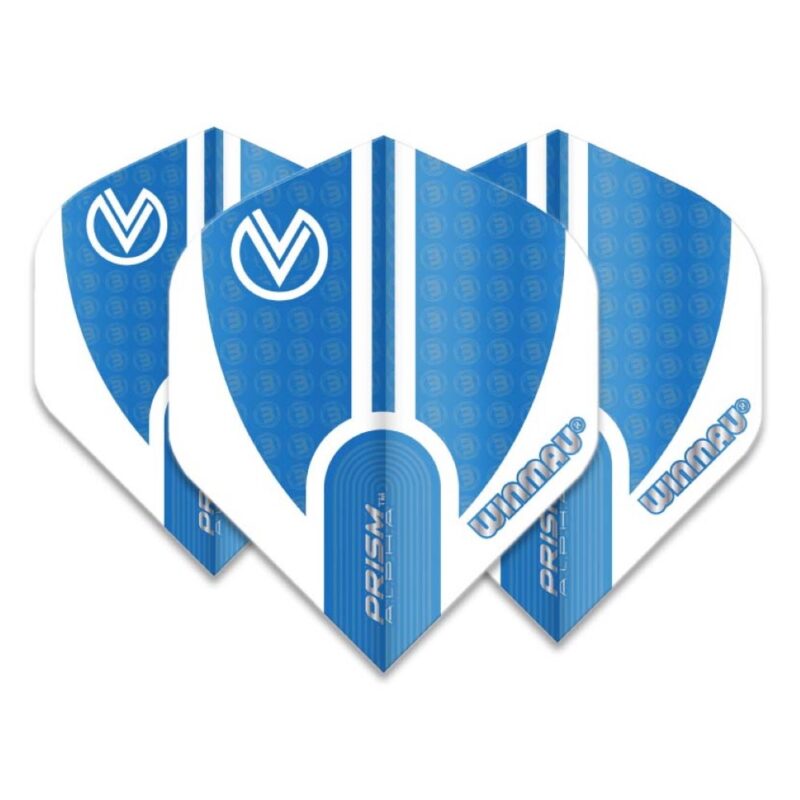 Billaresbalsalobre Plumas Winmau Darts Prism Alpha Vincent van der Voort Blue  White  6915.166 - Imagen 3