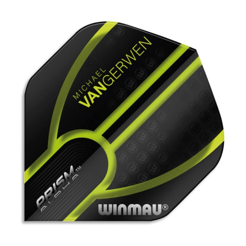 Billaresbalsalobre Plumas Winmau Darts Prism MvG Black Green  6915.143 - Imagen 2