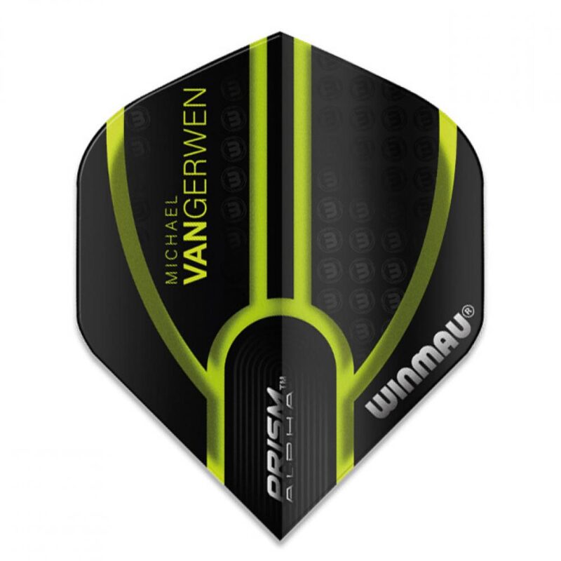 Billaresbalsalobre Plumas Winmau Darts Prism MvG Black Green  6915.143