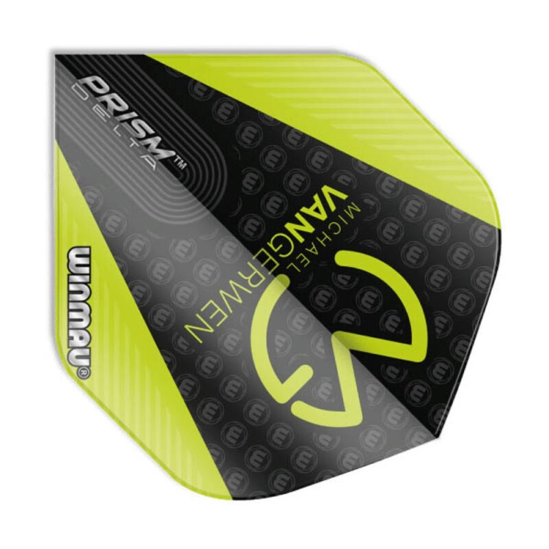 Billaresbalsalobre Plumas Winmau Darts Prism Delta MvG Black Green  6915.207 - Imagen 3