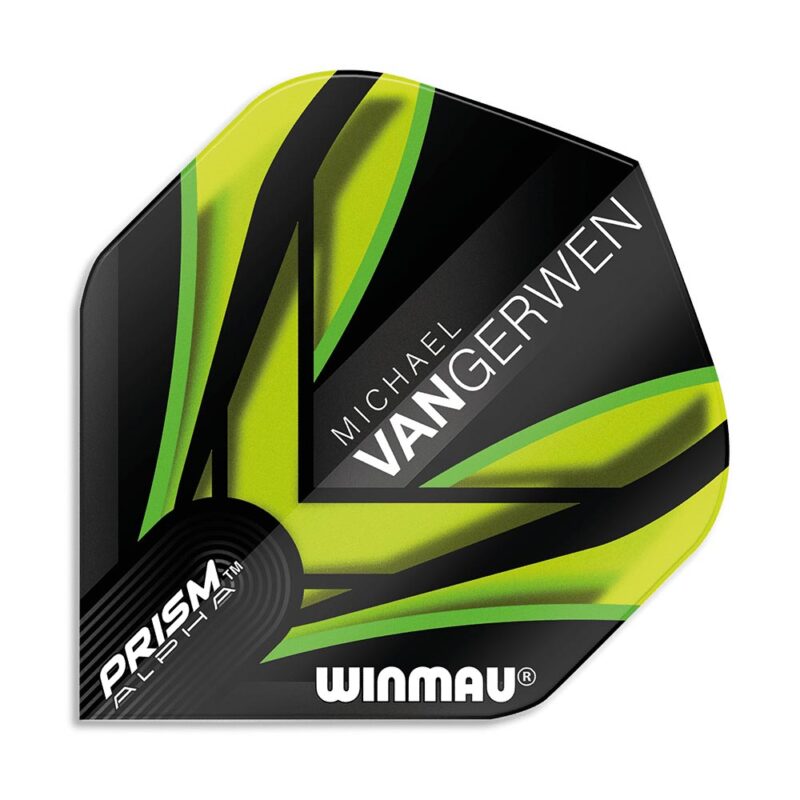 Billaresbalsalobre Plumas Winmau Darts Prism Alpha MvG Black Green  6915.145 - Imagen 2