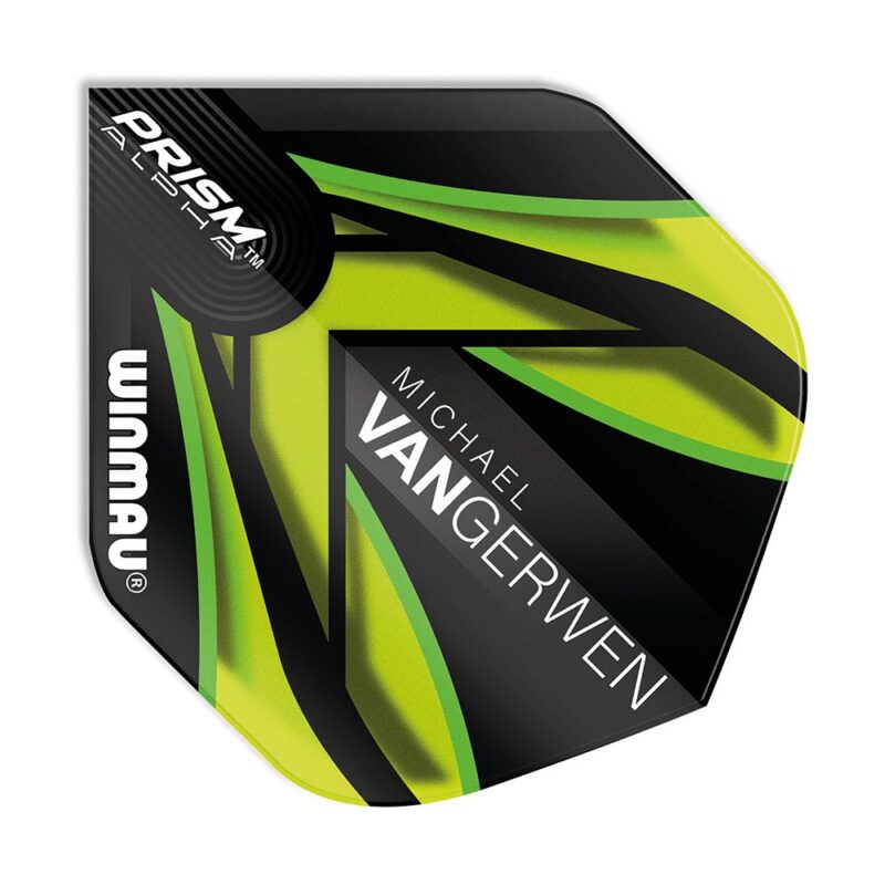 Billaresbalsalobre Plumas Winmau Darts Prism Alpha MvG Black Green  6915.145 - Imagen 3