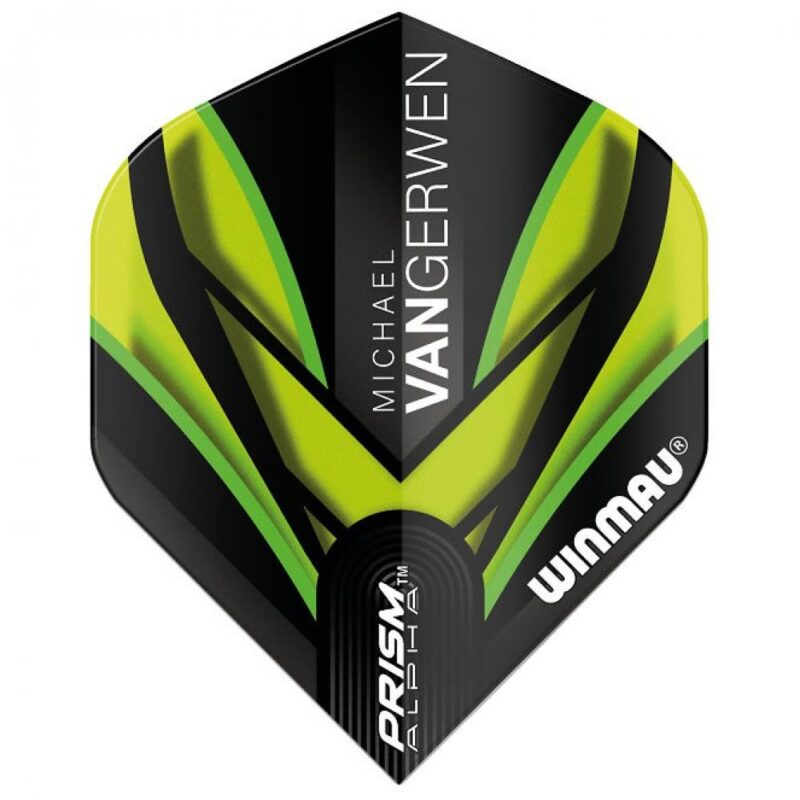 Billaresbalsalobre Plumas Winmau Darts Prism Alpha MvG Black Green  6915.145