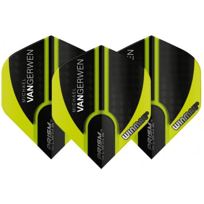 Billaresbalsalobre Plumas Winmau Darts Prism Alpha MvG Green Black  6915.144 - Imagen 3
