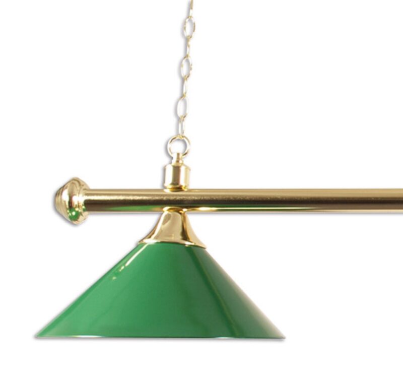 Billaresbalsalobre Lámpara Billar 3 Tulipas Laton Verde + 3 Bobillas Led Blanco - Imagen 5