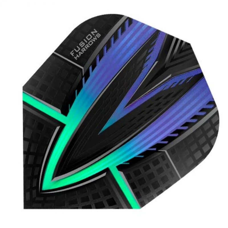 Billaresbalsalobre Plumas Harrows Darts Flights Fusion Blue Greeen  4401..