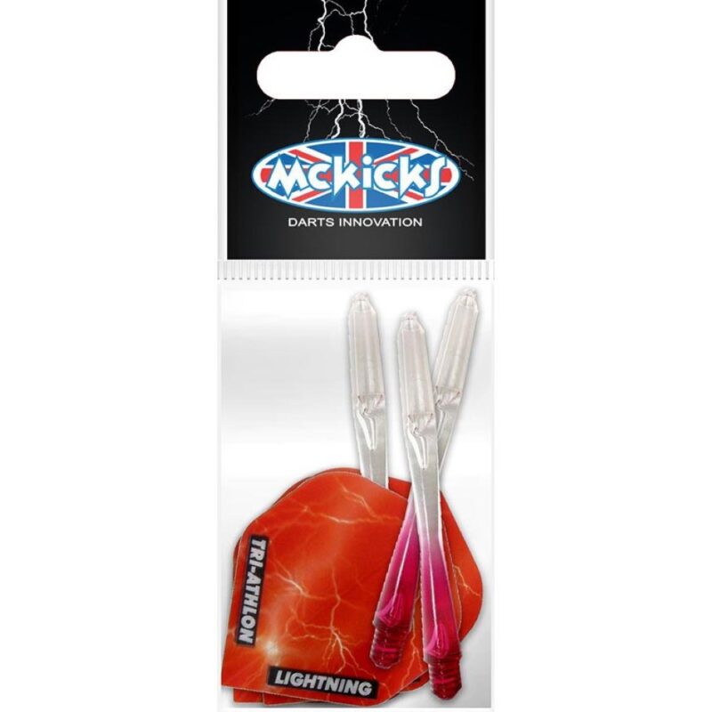 Billaresbalsalobre Sistema Cañas + Pluma Mckicks Thunder Lightning Red Flight Shaft Set MK-35101 - Imagen 2