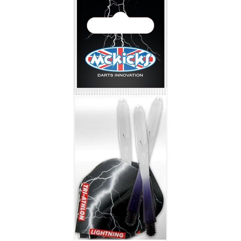 Billaresbalsalobre Sistema Cañas + Pluma Mckicks Thunder Lightning Black Flight Shaft Set MK-35100 - Imagen 2