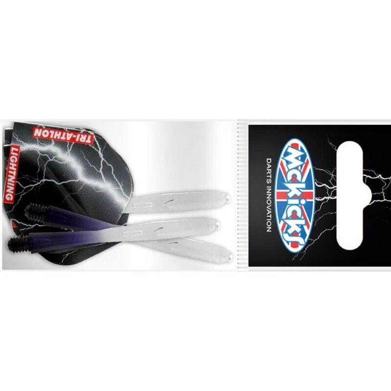 Billaresbalsalobre Sistema Cañas + Pluma Mckicks Thunder Lightning Black Flight Shaft Set MK-35100 - Imagen 3