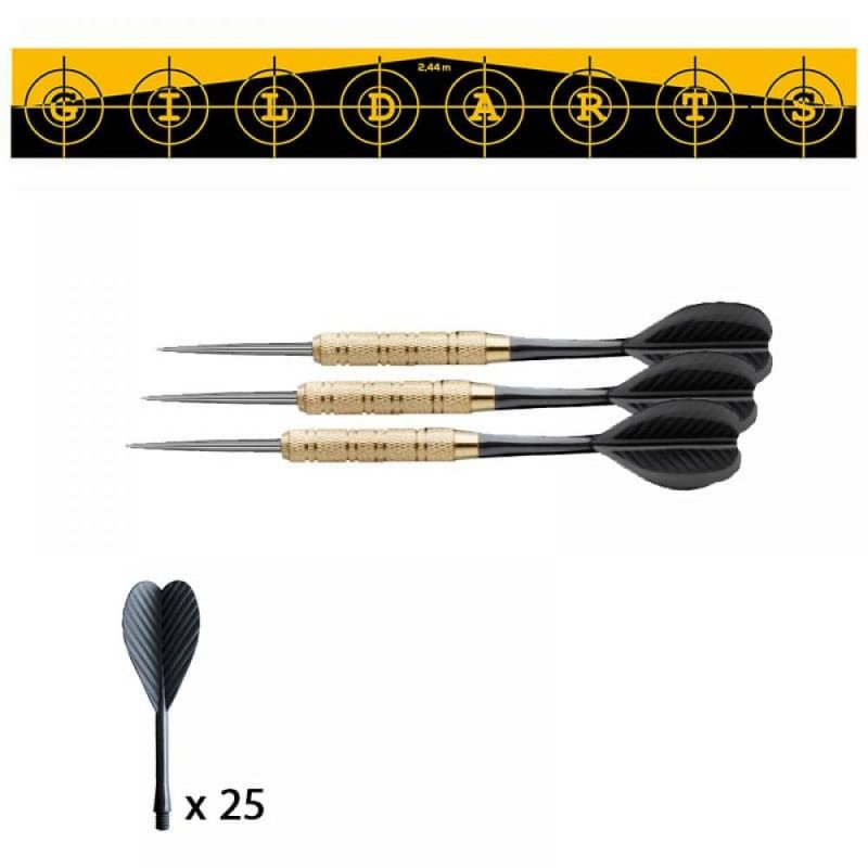Billaresbalsalobre Pack Dardos Winmat Outcast 20 gramos + 25 Aletas + Linea