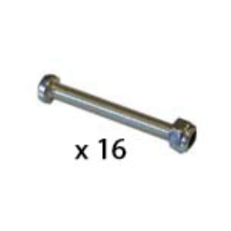 Billaresbalsalobre Pack 16 Tornillo Puño Futbolin Barra 13mm 38x4mm