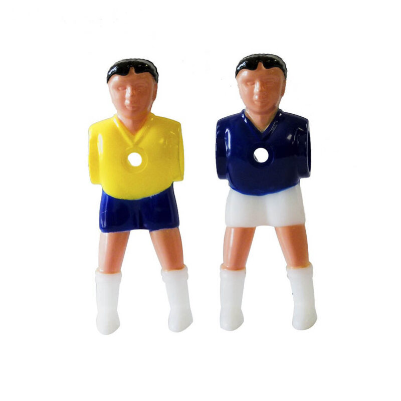 Billaresbalsalobre Jugador Futbolines Plastico Pies Separados 16mm  Brasil Francia 22 unidades PL1001