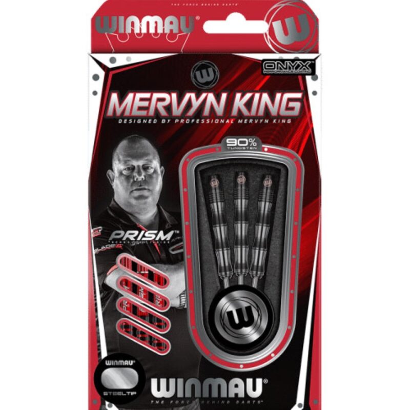 Billaresbalsalobre Dardos Winmau Mervyn King Black 22g 90% 1413.22 - Imagen 3