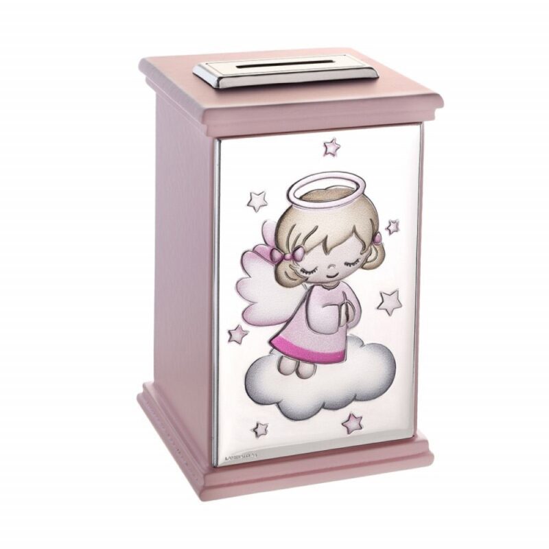 Billaresbalsalobre Hucha Angelito Musical Rosa  07500567
