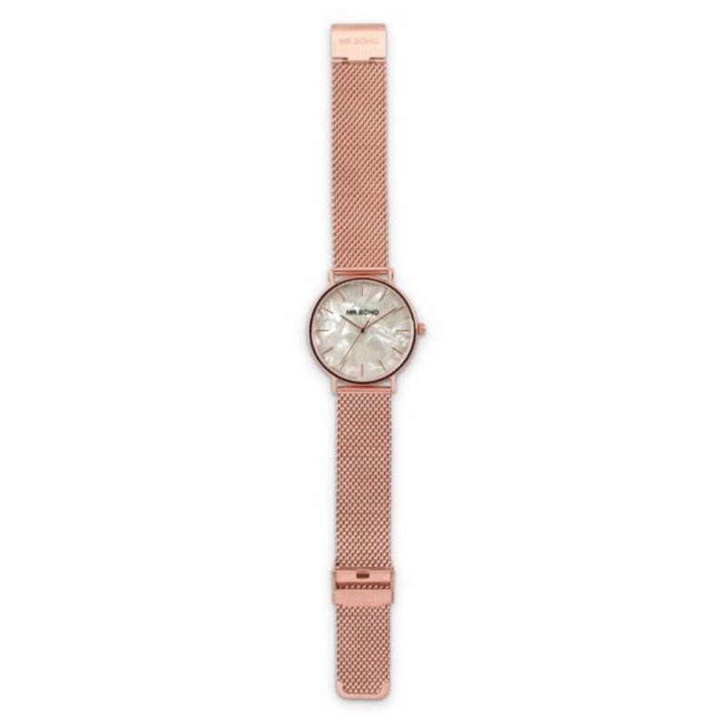 Billaresbalsalobre Reloj  Mr. Boho Metallic Rosado Mop Blanco 40mm 00728798 - Imagen 2
