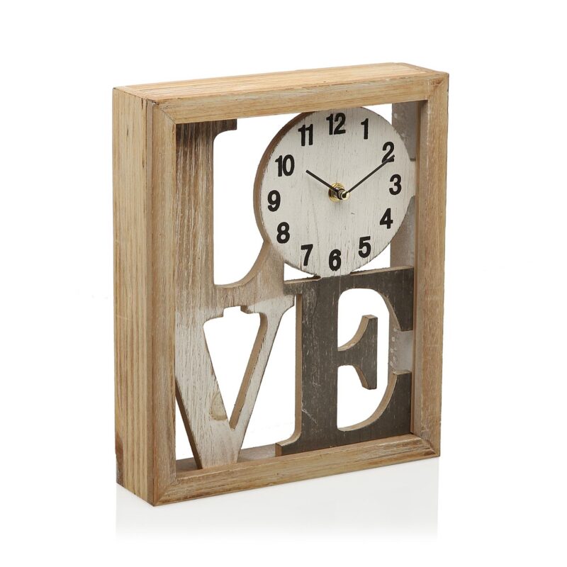 Billaresbalsalobre Reloj mesa metal love 25 cm 21110269