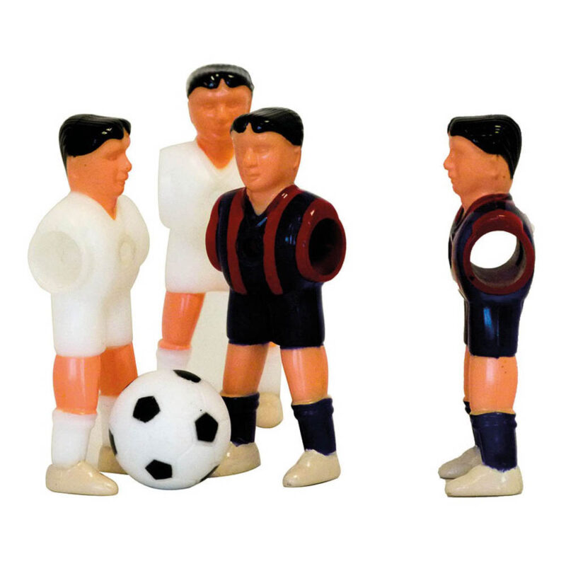 Billaresbalsalobre Jugador Futbolines Plástico Pies Separados Madrid/Barcelona 22 unidades PL1003 - Imagen 2