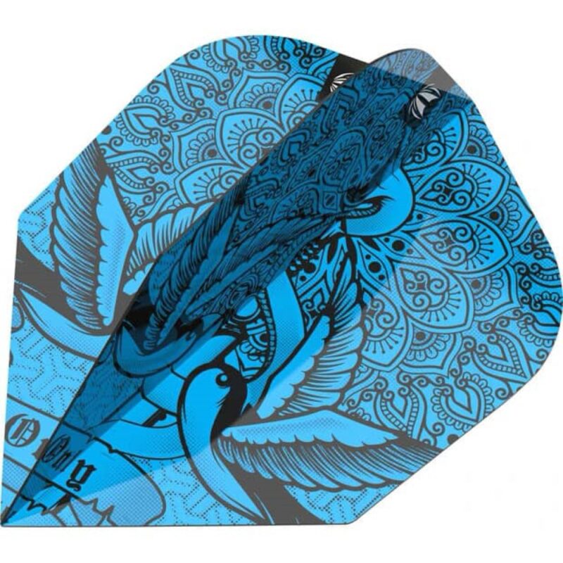 Billaresbalsalobre Plumas Target Darts Flights Ink Pro Blue NO6 Shape  335450 - Imagen 2