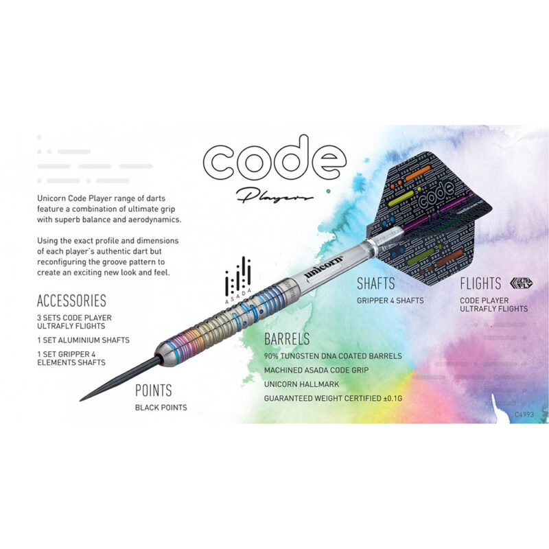 Billaresbalsalobre Dardos Unicorn Darts Code Seigo Asada 90% 25g 6062 - Imagen 4