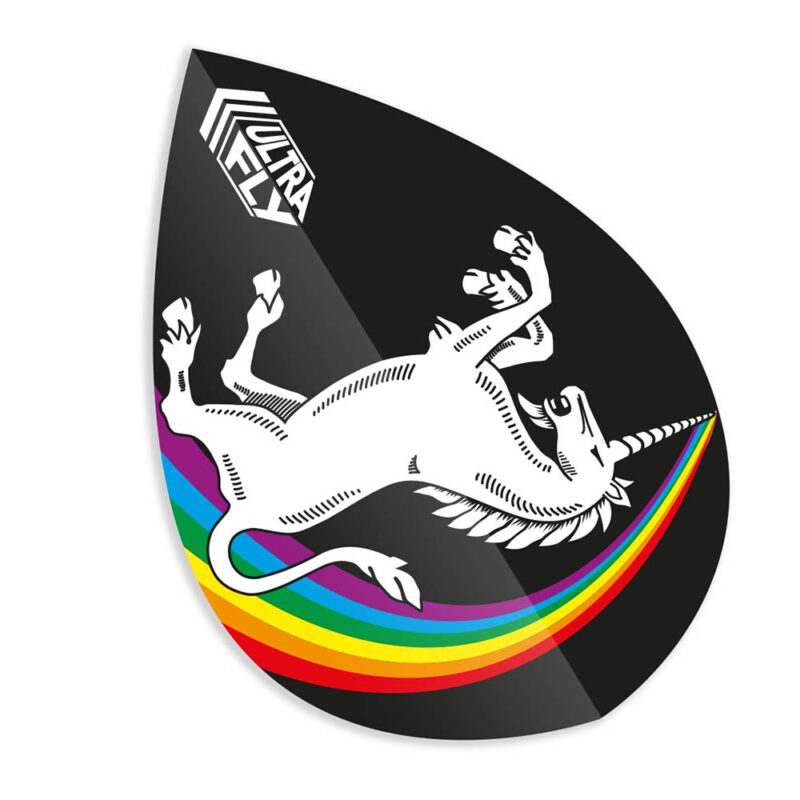 Billaresbalsalobre Plumas Unicorn Darts Ultrafly100 Pear Xtra Raimbow Black  68979 - Imagen 2
