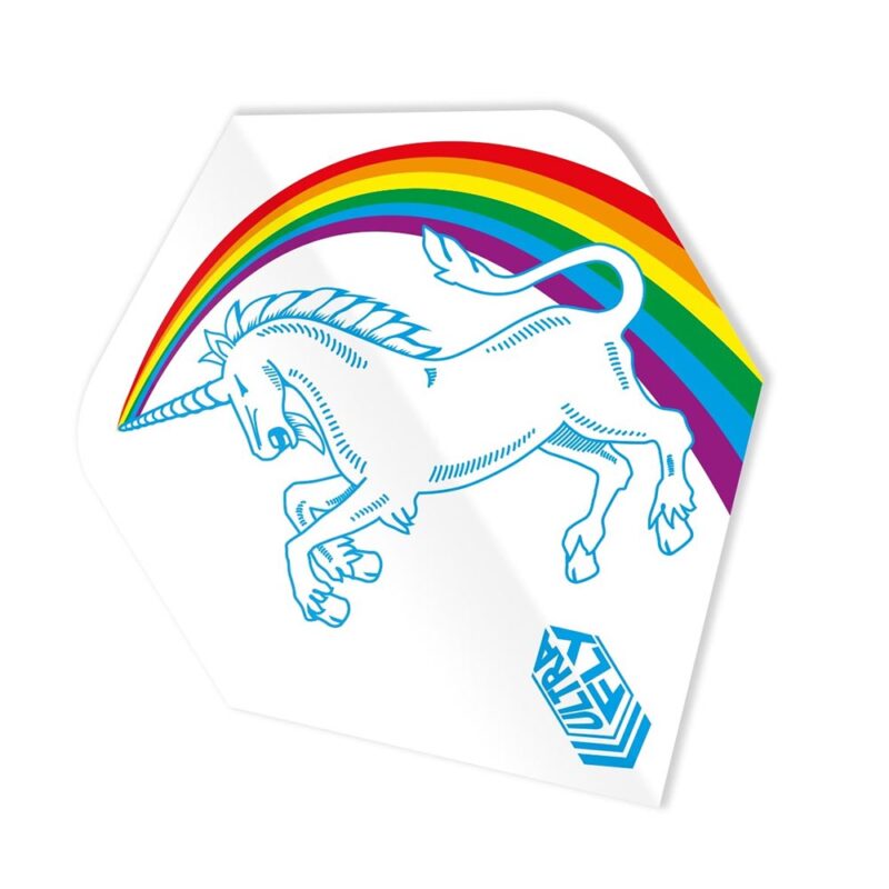 Billaresbalsalobre Plumas Unicorn Darts Ultrafly100 Plus Raimbow White  68984 - Imagen 3